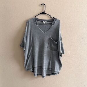 Sundance Waffle Knit Distressed Top